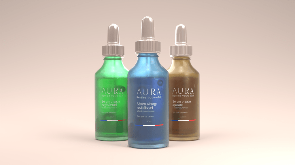 Packshote sérum Aura